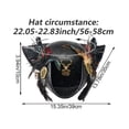thumbnail image 2 of Slccxzc PU Tricorn Pirate Hat Feather Decor Adult Headwear, 2 of 7