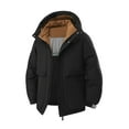 thumbnail image 2 of Donemore Men's Thickened Hooded Puffer Coat with Zipper Pockets Outdoor Casual Jacket, 2 of 9
