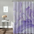thumbnail image 2 of Ombre Lavender Purple Shower Curtain, Marble Texture Shower Curtain Set with Hooks, Spring Summer Waterproof Fabric Shower Curtains for Bathroom Decor, 72x84 Inch Bath Curtain, 2 of 6