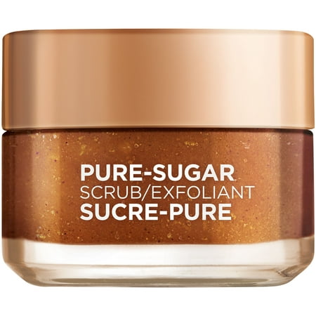 L'Oreal Paris Pure Sugar Scrub with Grapeseed to Smooth and Glow, 1.7 (Best Oil To Use For Sugar Scrub)