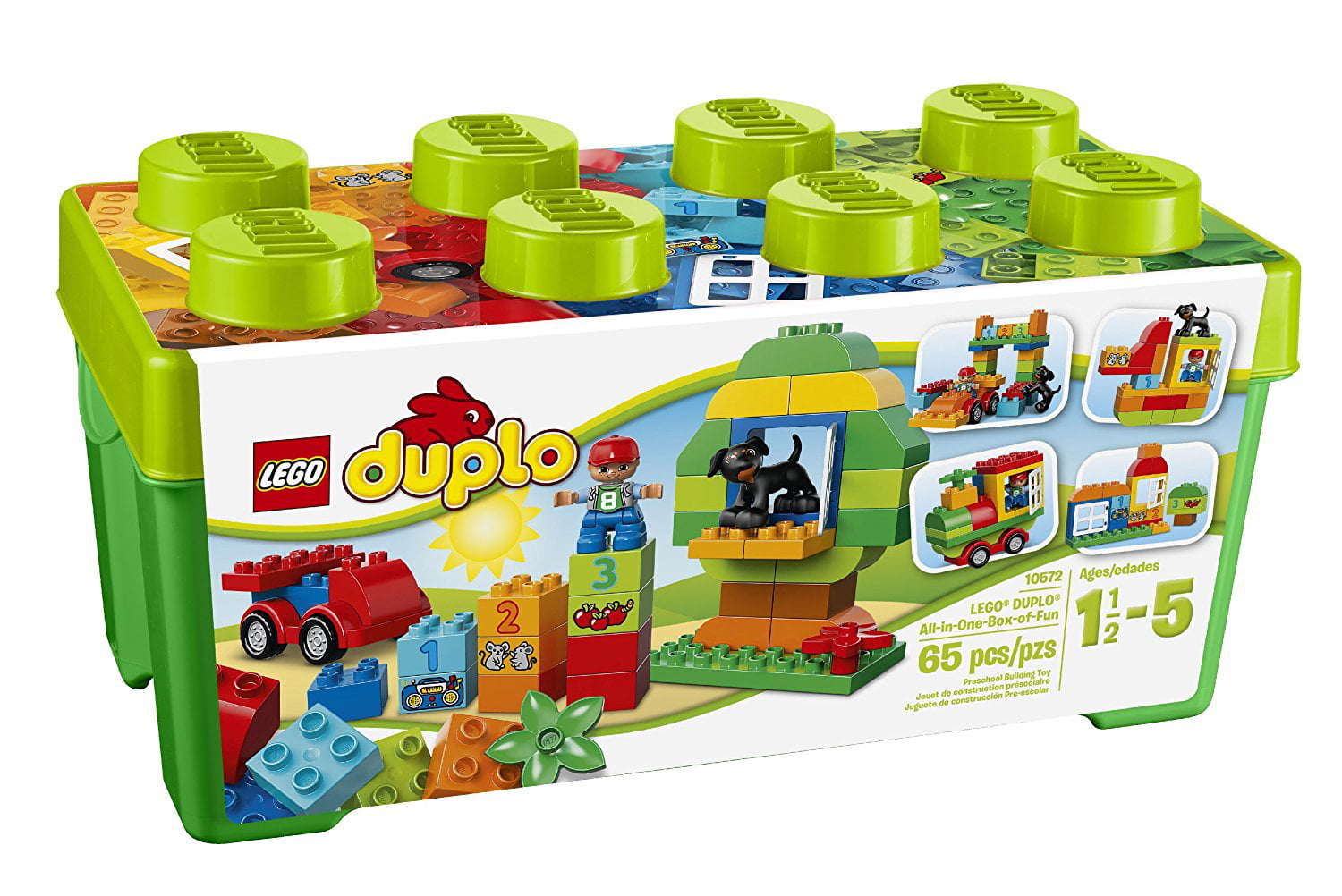 Replacement LARGE LOT GROUP OF 65 LEGO DUPLO BRICKS Counters NUMBERS 1 THRU 10 