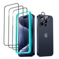 thumbnail image 1 of Protector de Pantalla ESR Paquete 3+1 para iPhone 15 Pro Max, 1 of 9