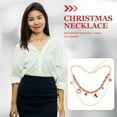 thumbnail image 3 of TEHAUX Women's Multi-Layer Red Pendant Necklace, 1 Pack Stylish Jewelry, Comfortable to Wear Daily, 3 of 6