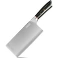 thumbnail image 5 of Qulajoy 7.3 Inch Meat Cleaver Knife, Professional Carbon Stainless Steel Butcher Slicing Knife for Meat Vegetable, 5 of 6