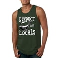 thumbnail image 2 of Wild Bobby Respect The Locals Save Our Oceans Whale Animal Lover Men Graphic Tank Top, Forest Green, Small, 2 of 6