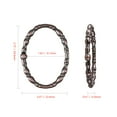 thumbnail image 6 of Utopia Alley  Shower Rings, Oval Shape Shower Curtain Rings for Bathroom, Rustproof Zinc Shower Curtain Hooks Rings, Set of 12 Oil Rubbed Bronze, 6 of 10