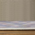 thumbnail image 3 of Geometric Turkish Area Rug, Raindrops Doodle Style Creative Leaf Shaped Colorful Girls Theme, Soft Carpet for Living Room Decor with Distressed Look, 6.6' X 9.6', Pale Pink, by Ambesonne, 3 of 4