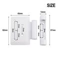 thumbnail image 4 of Window Hinges Thickened Door Flag Hinge With Plate Kit For Window Plastic Steel Flat Folding Hinges Home Security Hardware, 4 of 9