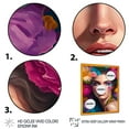 thumbnail image 3 of Designart Floral Sensual Woman Portrait VI Framed Wall Art, 3 of 5