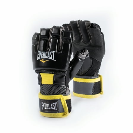 Everlast Kickboxing Gloves for Men & Women, L/XL, 5oz – Black Heavy Bag & MMA Training