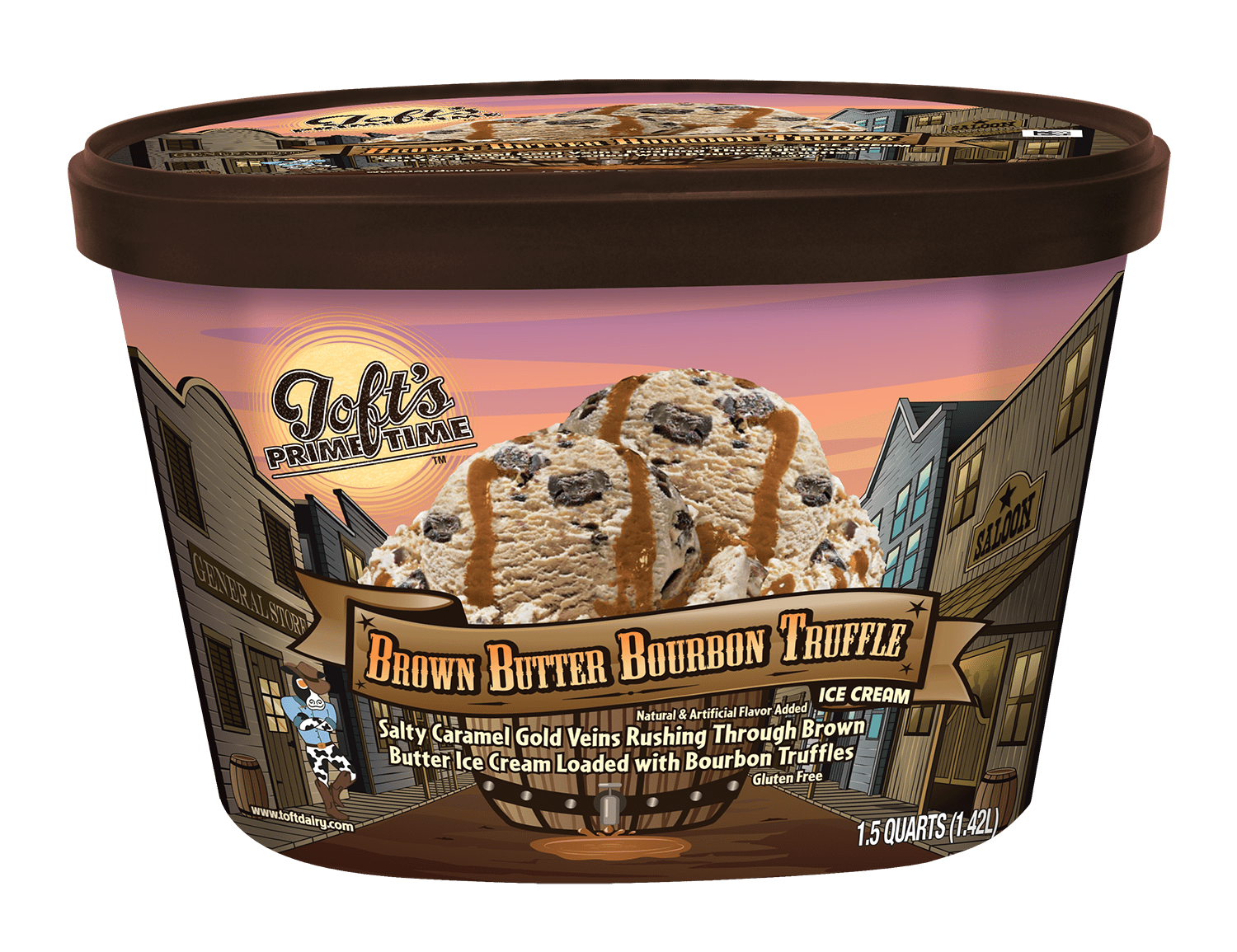 Toft's Brown Butter Bourbon Truffle Ice Cream 48oz