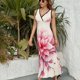 thumbnail image 3 of Ink Wash Flower Vestido Sin Mangas Vestidos Para Mujer, Vestido Suelto De Verano 2025, 3 of 5