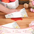thumbnail image 4 of Sevenstars 100 PCS Tulip Paper Napkins Flower Paper Hand Towels for Bathroom Spring Disposable Napkins for Party Supplies, 4 of 6