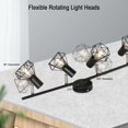 thumbnail image 2 of Easy To Install Industrial Black Kitchen, Multi-Directional Heads Farmhouse Light Fixtures for Wide Application, Dimming Compatible Track Lighting Fixtures, 2 of 5