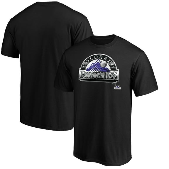 Men's Black Colorado Rockies Midnight Mascot T-Shirt