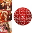 thumbnail image 4 of XYAIYT Christmas Tree Skirt Christmas Decorations Christmas Ornaments Short Plush Base Cover with Slit for Easy Installation and Petching Fallen Ornaments for Home Party 47.2in Red, 4 of 6