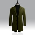 thumbnail image 5 of Abrigo de lana para hombre de otoño e invierno Abrigo largo de invierno Abrigos y chaquetas de lana para hombre, 5 of 5