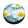 thumbnail image 3 of Gaeub Daisy Flowers 14-17in Tire Cover, Spare Tire Cover, for Camper Caravan, Trailer, Car, Truck, SUV, Jeep - 16 inch, 3 of 9