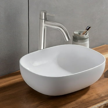 Huajunming 304 Stainless Steel Single Cold Basin Faucet Deck Mount Bathroom Sink Water Taps