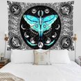 thumbnail image 3 of Moth Wall Tapestry for Bedroom, Moon Phase Tapestry Psychedelic Eyes Tapestry Wall Hanging, Black and White Tapestry(39 x 59inches), 3 of 5