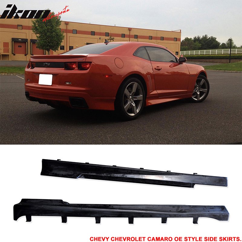 Fits 10-15 Chevy Chevrolet Camaro Side Skirts Pair Left Right Side OE