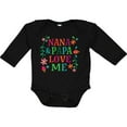 thumbnail image 3 of Inktastic Nana and Papa Love Me Girls Long Sleeve Baby Bodysuit, 3 of 5