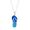 Silver, variant on Women's Finecraft Blue Ombre Crystal Flip-Flop Pendant Necklace in Sterling Silver, 18"