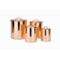 thumbnail image 1 of Old Dutch 4 Piece Copper Canister Set, 1 of 2