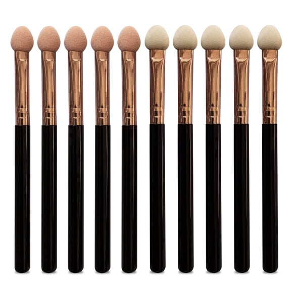 Set de brochas de maquillaje UorPoto de 10 piezas con aplicador de esponja para sombras de ojos