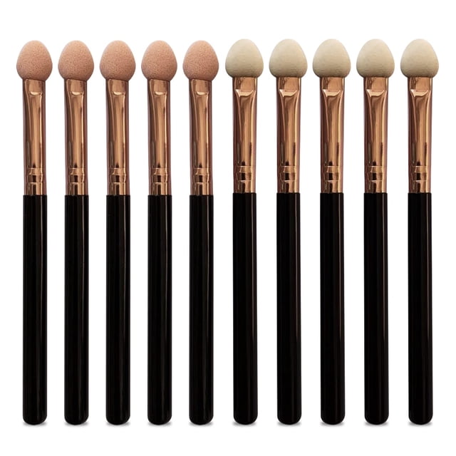 Set de brochas de maquillaje UorPoto de 10 piezas con aplicador de esponja para sombras de ojos