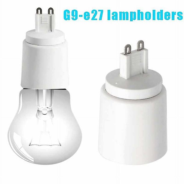 Base de casquillo G9 a E27, adaptador de bombilla halógena CFL, soporte convertidor