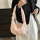 thumbnail image 2 of Bolso Plisado Nube para Mujer Bolso Hombro Acolchado Informal Bolso Mano Hinchado para Niña (rosa), 2 of 9