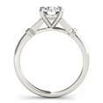 thumbnail image 2 of Silvago Jewelry 2.02 Ct Round Cut Moissanite Engagement Ring - Dazzling Solitaire and Accents Wedding Ring - 14K White Gold Plated - Ideal for Engagement and Special Days, 2 of 2
