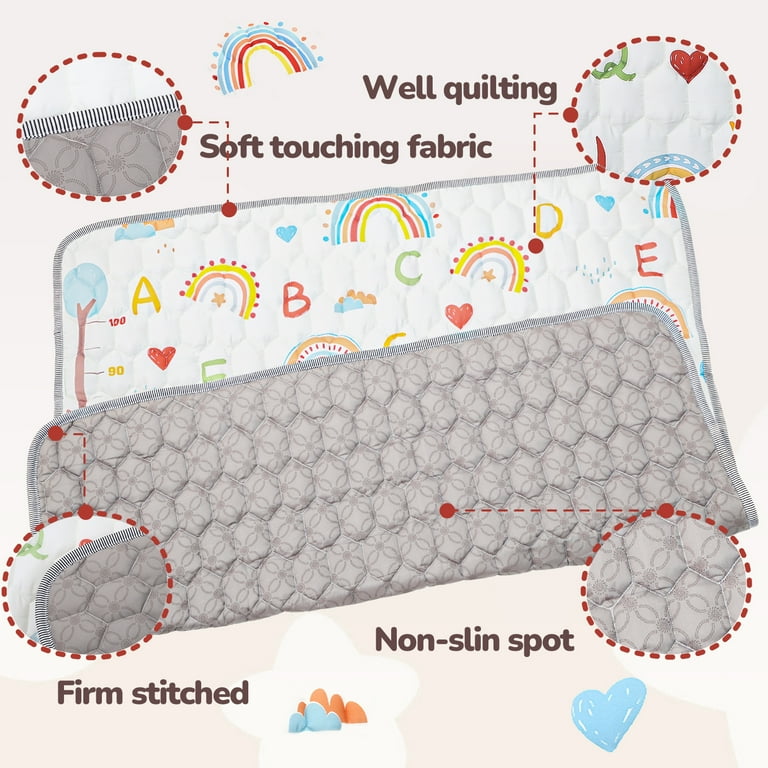 JoyStone Baby Play Mat, 50" x 50" Non-Slip Crawling Mat photo 5