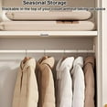 thumbnail image 6 of HeeHom Self-Compression Hanging Garment Bag for Clothes Storage | Space-Saving Vacuum Bag with Dustproof PEVA Fabric | Large Wardrobe Organizer for Coats, Jackets & Suits, 6 of 8