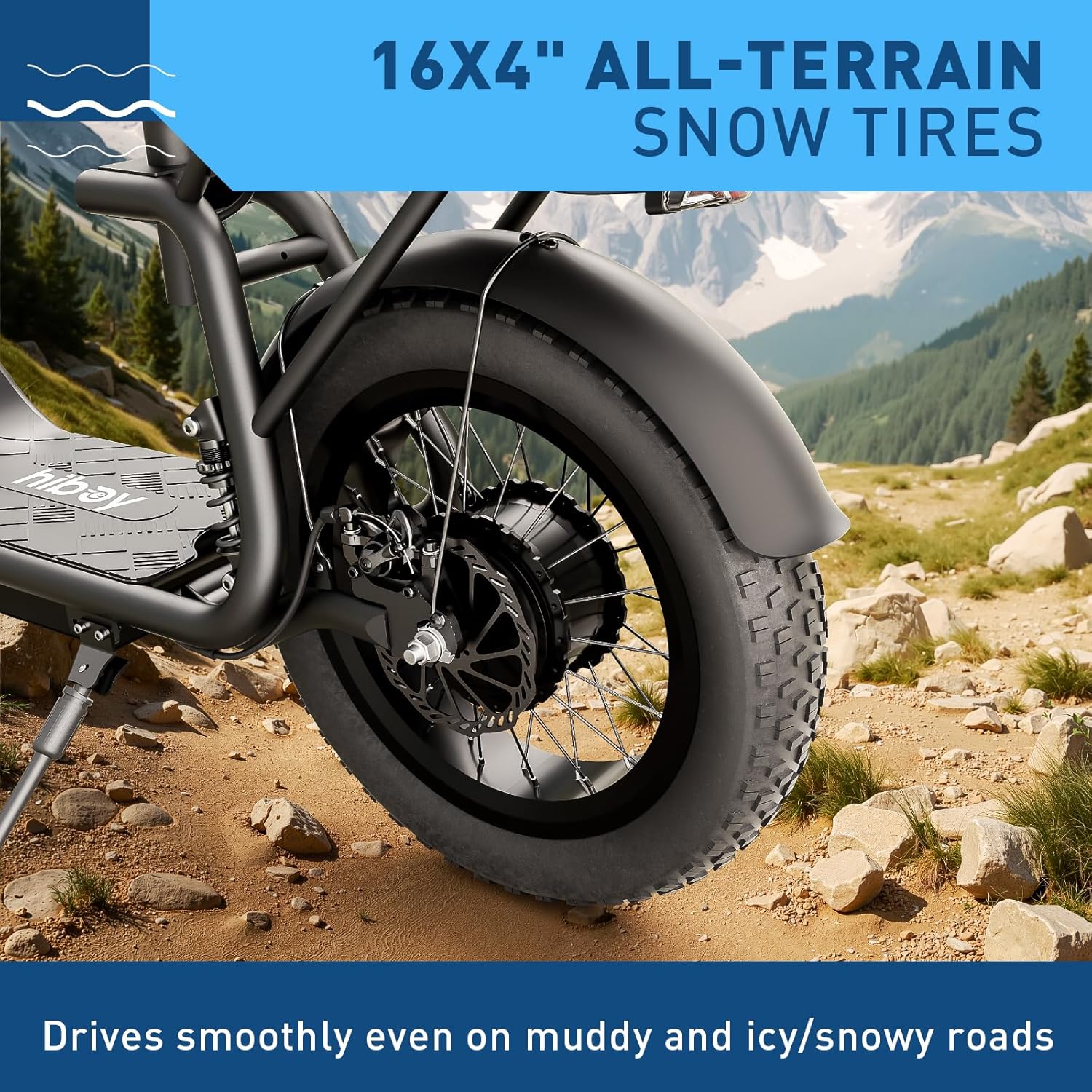 Hiboy Adult Electric Scooter with Seat & Basket | 810W Motor | 25MPH & 34-Mile Range | 16" All-Terrain Tires | Commuter & Off-Road Scooter | UL2272 Certified