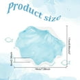 thumbnail image 2 of 1 Pc Light Blue Shell Jewelry Tray Ocean Style Ceramics Storage Jar Sea Shell Key Bowl Candy Dishes Trinket Tray for Entryway Table Display Decorations Material Ceramics, 2 of 7