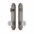 thumbnail image 2 of Grandeur Arc Tall Plate Single Cylinder One Piece Knobset with Fontainebleau Knob, 2 of 6