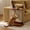 Walnut, variant on BOSHIRO Cat Scratch Couch Side Table, Couch Protector from Cat Claws, Sofa Narrow End Table with Natural Sisal Cat Scratch Panel for Living Room, Right
