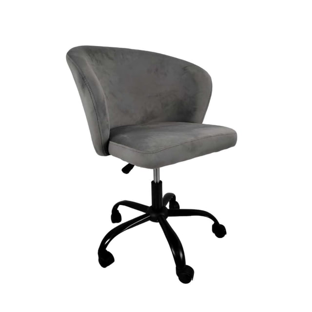 Silla de Oficina Top Living Terciopelo Gris Oscuro