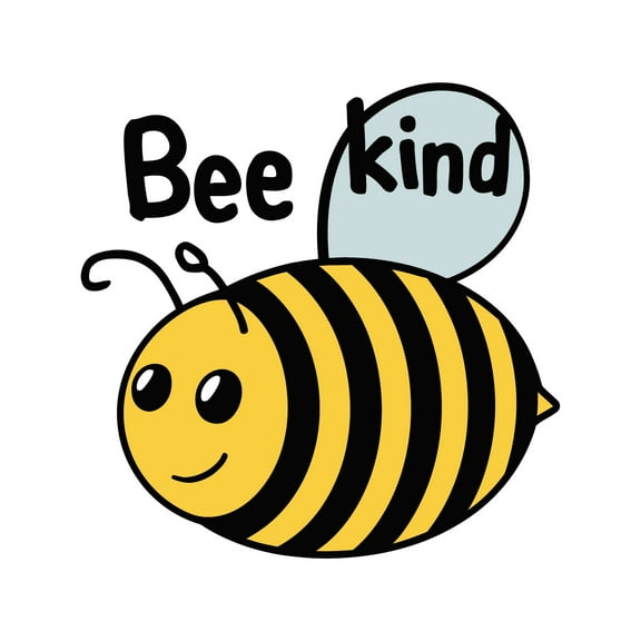 Bee Kind Compassionate Kindhearted Caring Gentle Animal Wall Art Sticker Designs Vinyl Stickers For Home House Walls Rooms Windows Bedroom Decoration Size (12x12 inch)