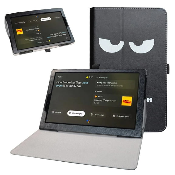 Labanema 10.1" Lenovo Yoga Smart Tab YT-X705F Case, PU Leather Folio Stand Protective Case, Cover for 10.1" Lenovo Yoga Smart Tab YT-X705F (Big Eyes)