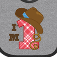 thumbnail image 4 of Inktastic Cowboy 1st Birthday Western Boys Baby Bib, 4 of 4