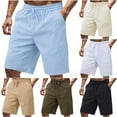 thumbnail image 2 of PUMISAS Sports Shorts For Men Elastic Low Waist Drawstring Comfortable Breathable Sweatpants Solid Color Casual Loose Running Athleisure Shorts With Side Pockets, 2 of 9