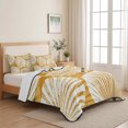 thumbnail image 5 of Quilts Twin Size, Orange Scallop Coastal Soft Comforter Bedding Set for Bed, Summer Beach Nautical Lightweight Quilted Bedspread with Pillow Cover(2 Pieces) for All Season, 68x86 Inch, 5 of 9