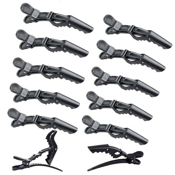 Cheers.US 10PCS Plastic Hair Clips Non Slip Hair Clips No-Trace Sectioning Hair Clips DIY Accessories for Women Girls Hairdressing Styling Salon