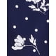 thumbnail image 5 of INSPIRE CHIC Vestido de Camisa Floral con Botones y Cinturón para Mujer, Color Azul Marino, 5 of 5