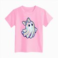 thumbnail image 4 of xaweyi Girls Halloween T Shirt Cute Ghost and Butterfly Graphic Short Sleeve Kids Fall Tee,Sizes 5-6 Years, 4 of 5