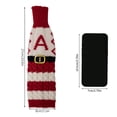 thumbnail image 6 of ZenCart Christmas Wine Bottle Cover Reusable Knitted Letter Bottle Sleeve Festive Table Decor Wine Bottle Sweater for Christmas New Year Parties, 6 of 8