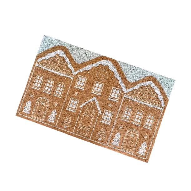 Felpudo de bienvenida navideño para puerta de entrada, exterior, interior y pasillo. 40cmx60cm